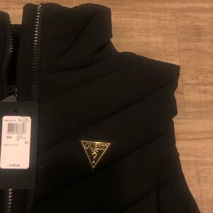 Guess Jet Black Fitted Vest